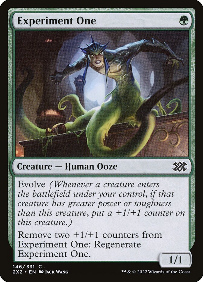 Experiment One card front