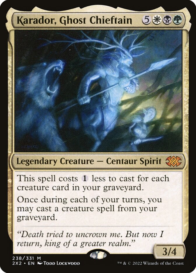 Karador, Ghost Chieftain card front