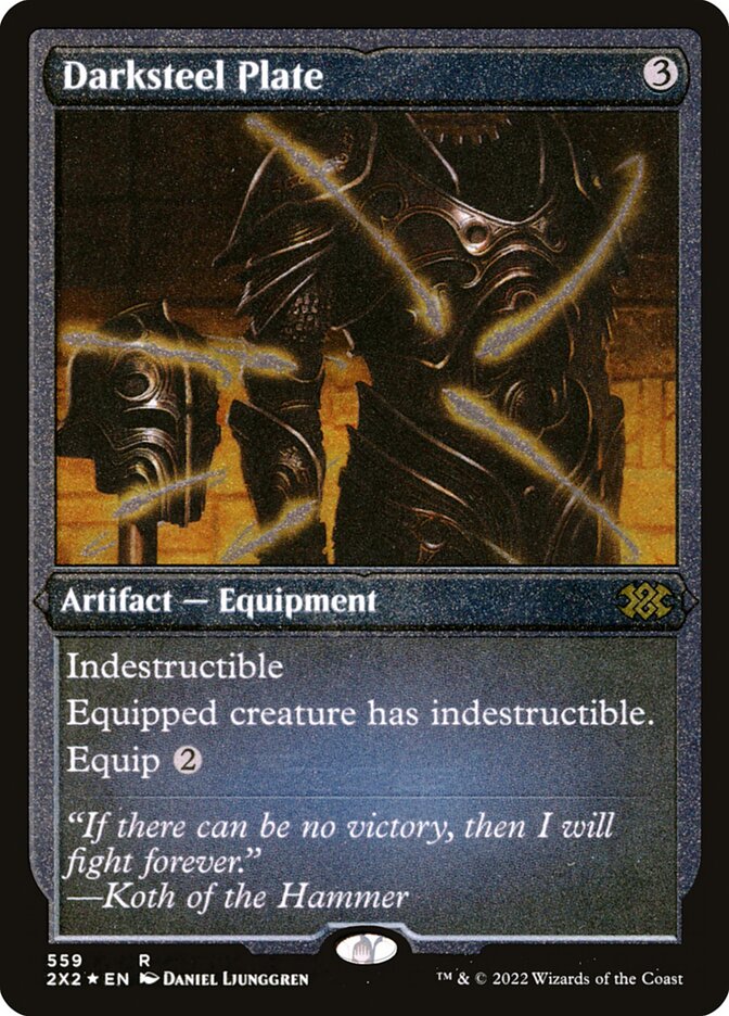 Darksteel Plate card front