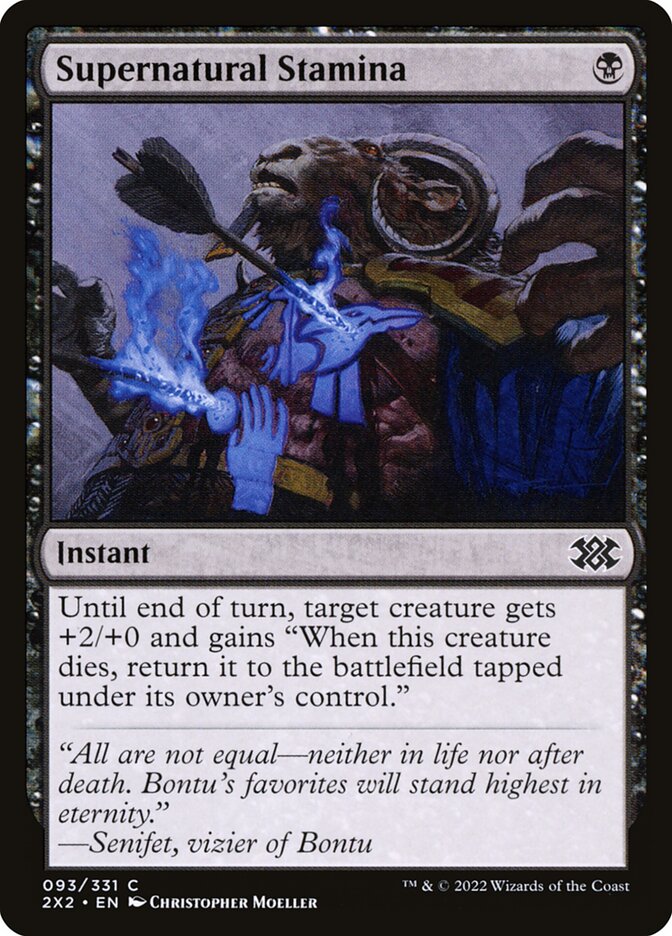 Supernatural Stamina card front