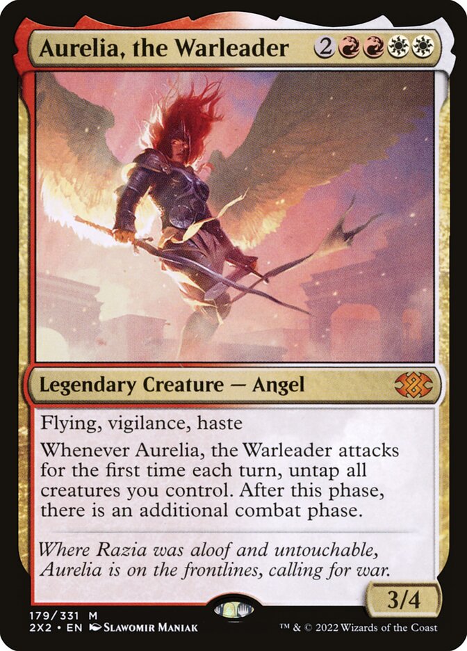 Aurelia, the Warleader card front