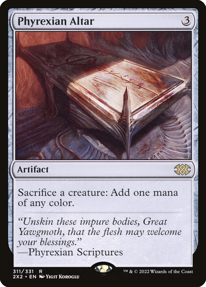 Phyrexian Altar card front