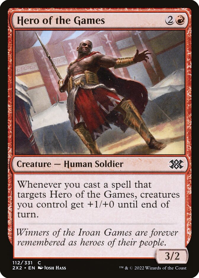 Hero of the Games card front