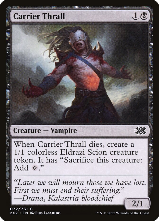 Carrier Thrall card front