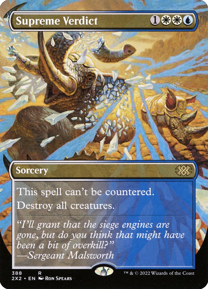 Supreme Verdict card front