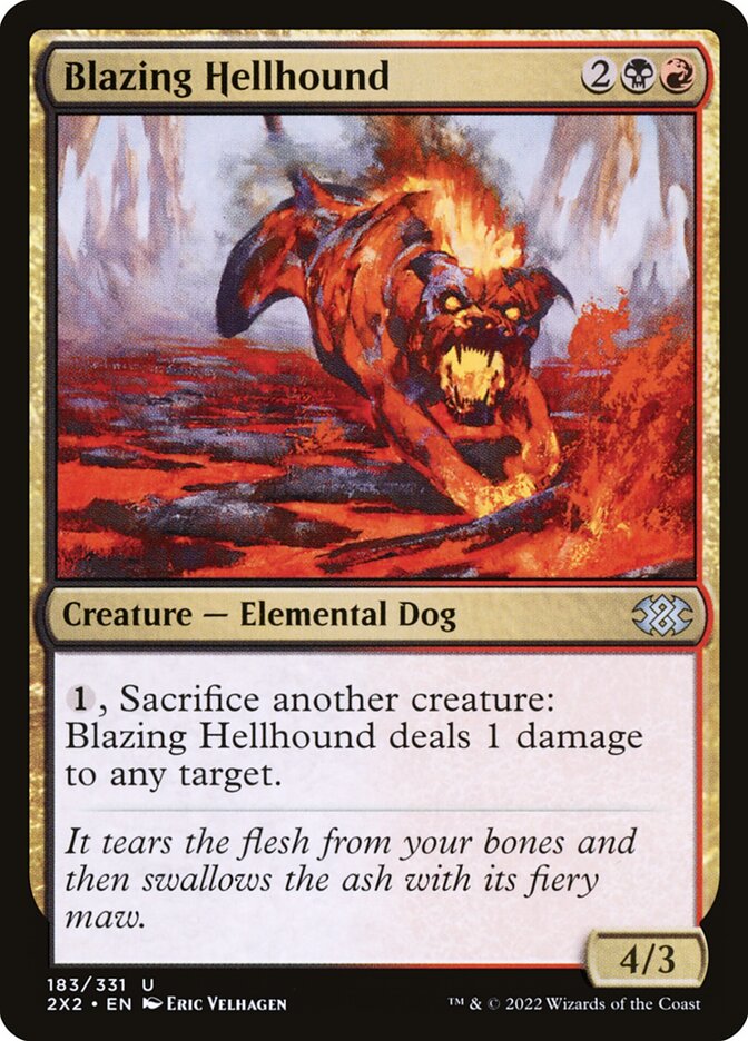 Blazing Hellhound card front