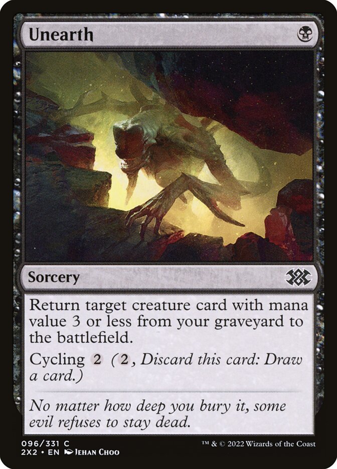 Unearth card front
