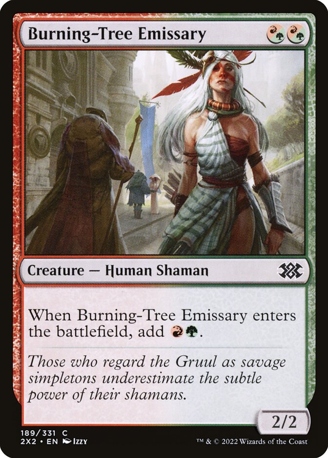 Burning-Tree Emissary card front