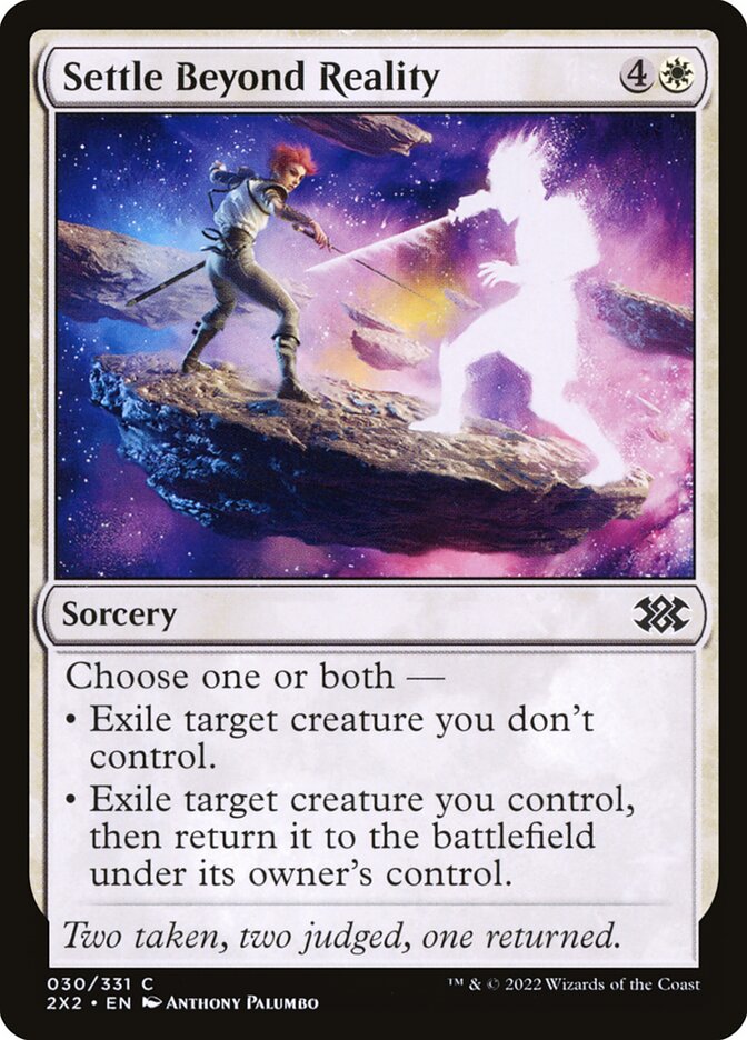 Settle Beyond Reality card front