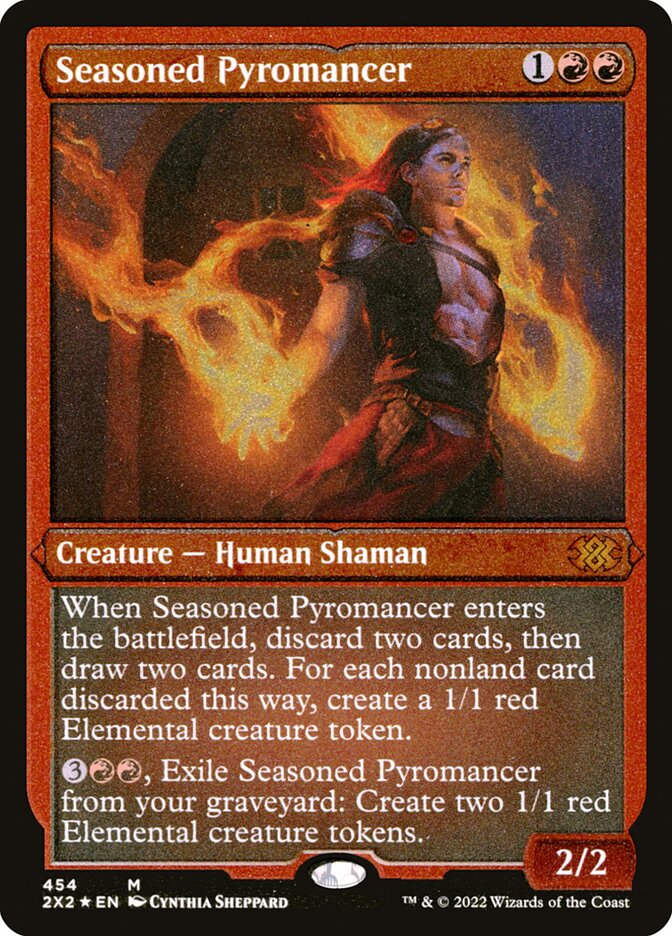 Seasoned Pyromancer card front