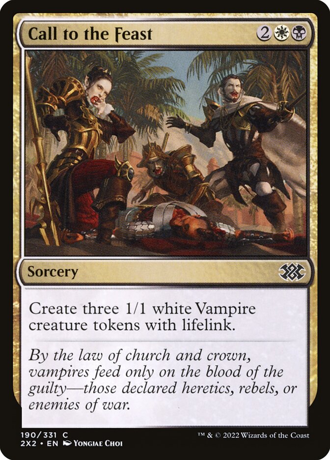 Call to the Feast card front