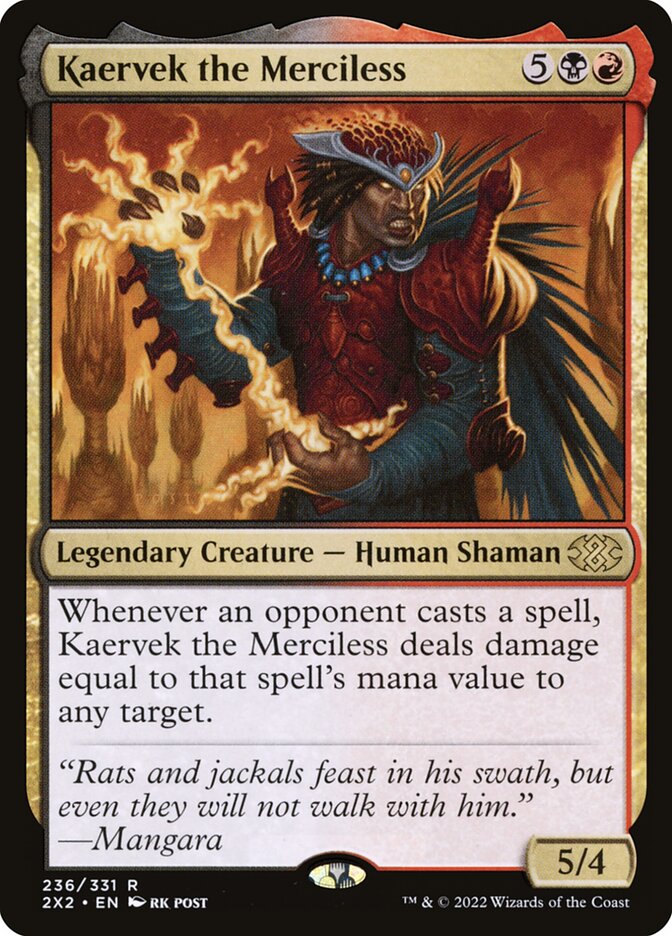 Kaervek the Merciless card front