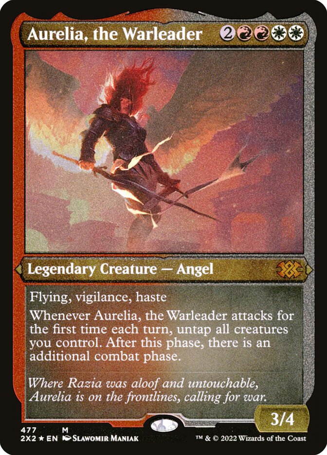 Aurelia, the Warleader card front