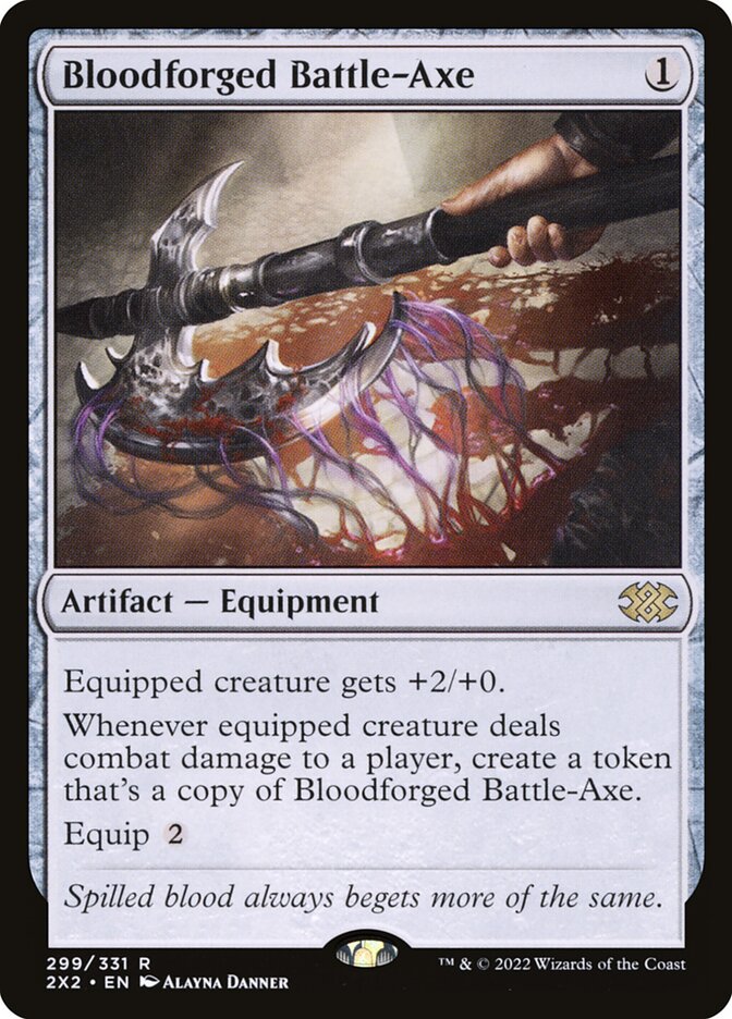 Bloodforged Battle-Axe card front