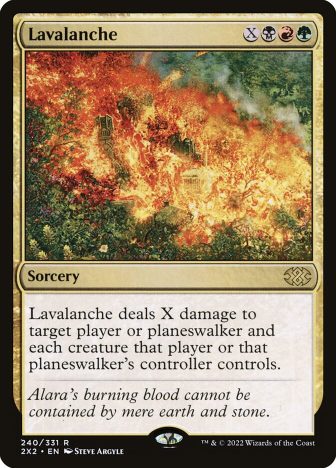 Lavalanche card front