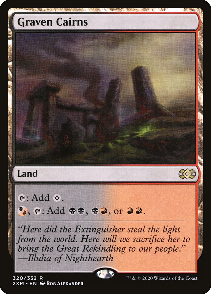Graven Cairns card front