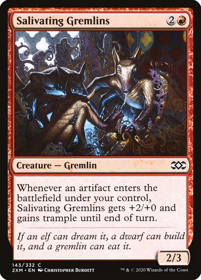 Salivating Gremlins card front