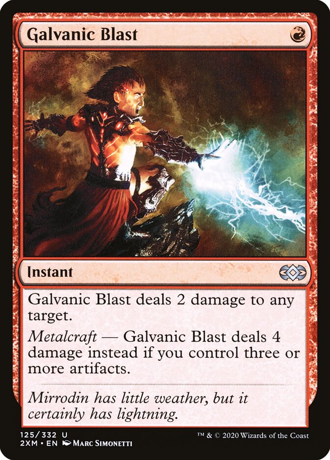 Galvanic Blast card front