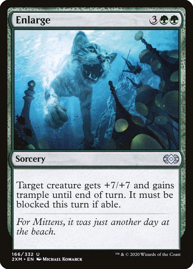 Enlarge card front