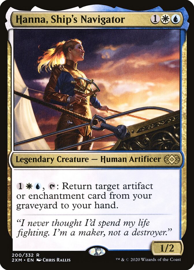 Hanna, Ship's Navigator card front