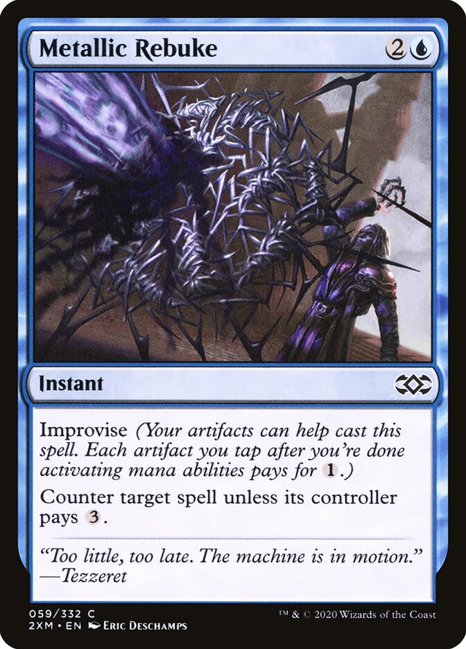 Metallic Rebuke card front