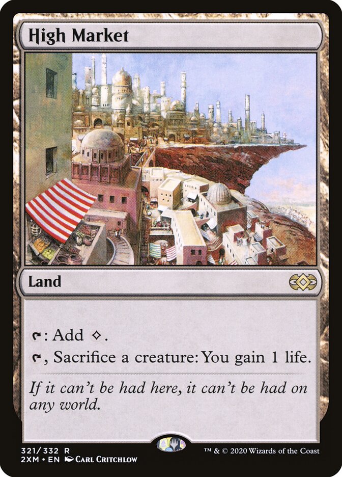 High Market card front