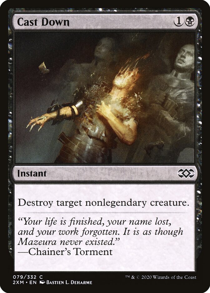 Cast Down card front