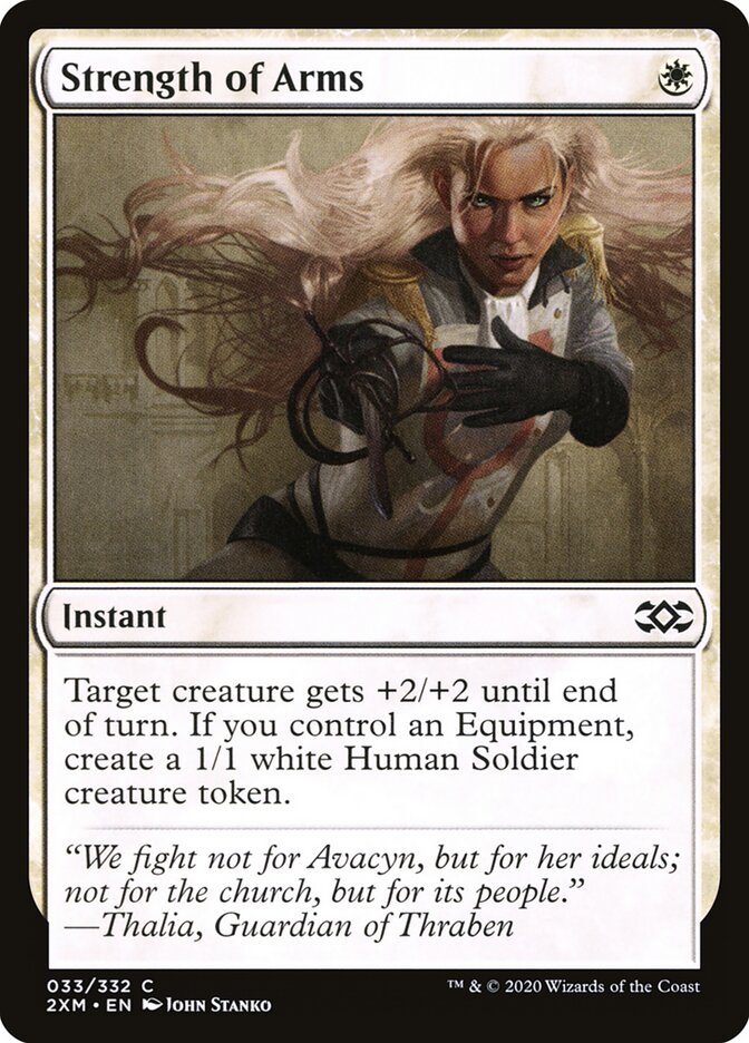 Strength of Arms card front