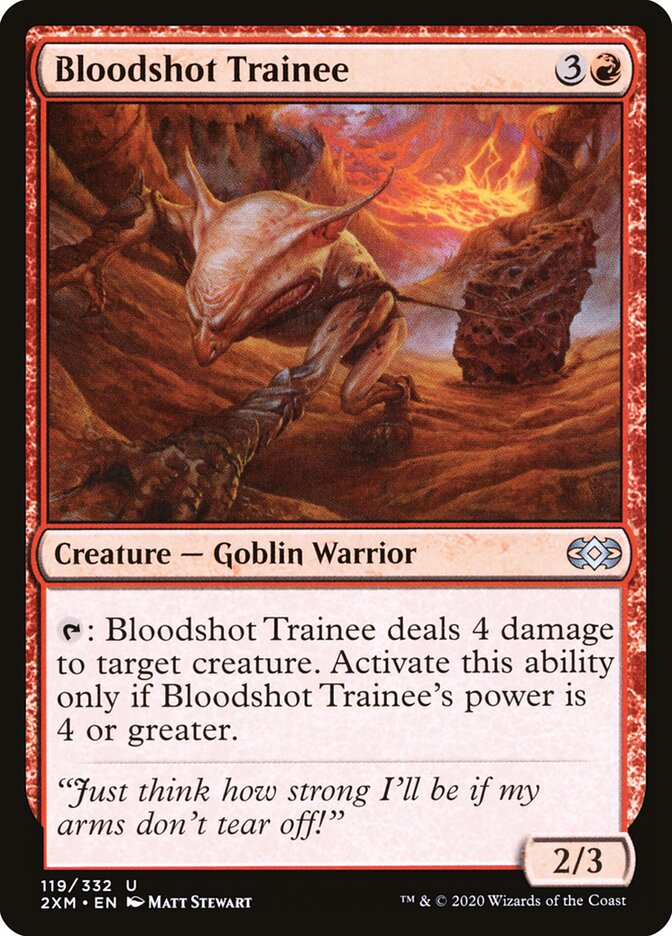 Bloodshot Trainee card front