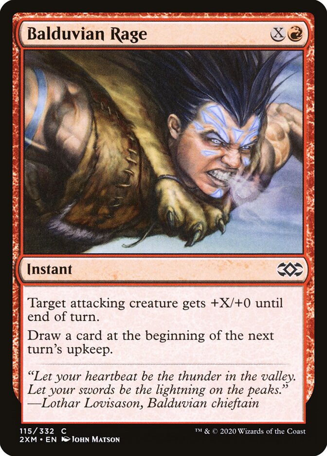 Balduvian Rage card front