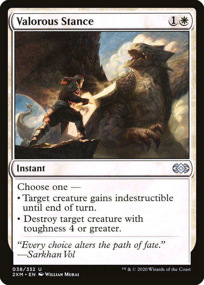 Valorous Stance card front