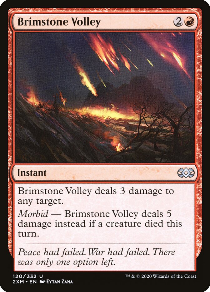 Brimstone Volley card front