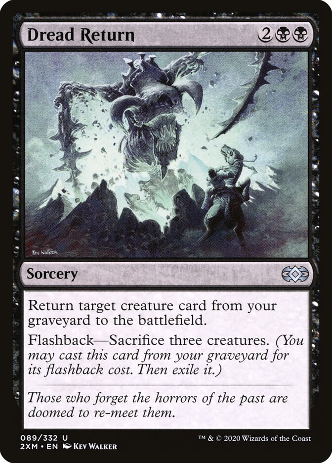 Dread Return card front