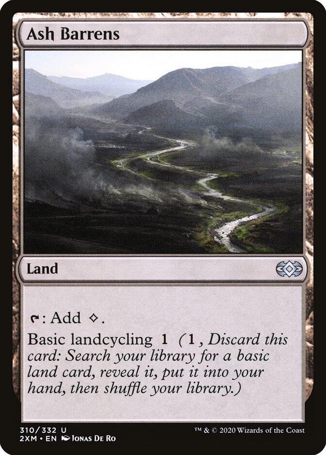 Ash Barrens card front