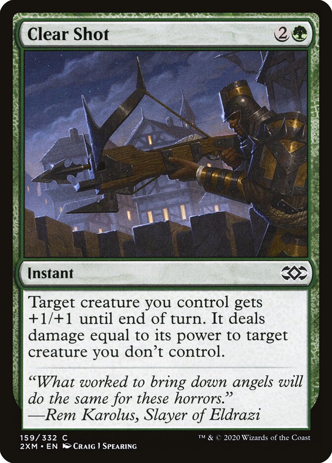Clear Shot card front