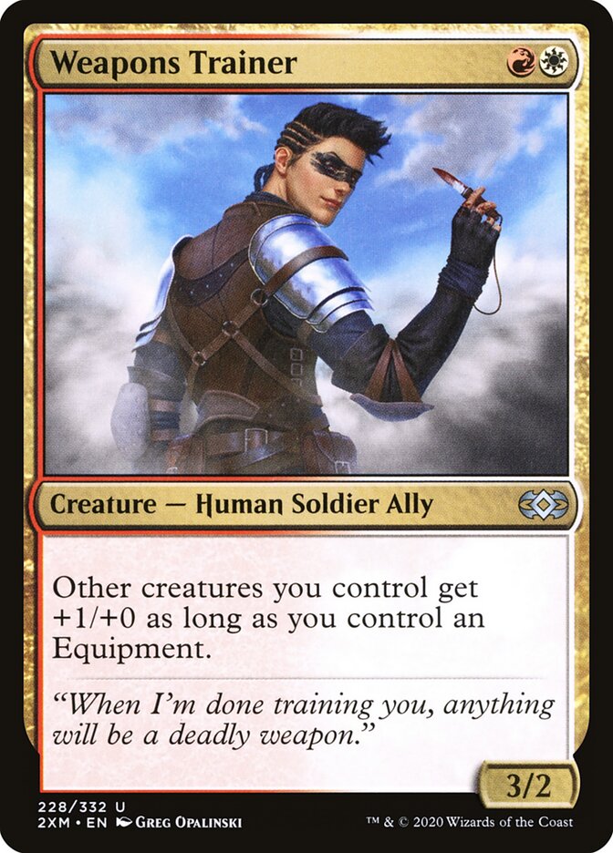 Weapons Trainer card front