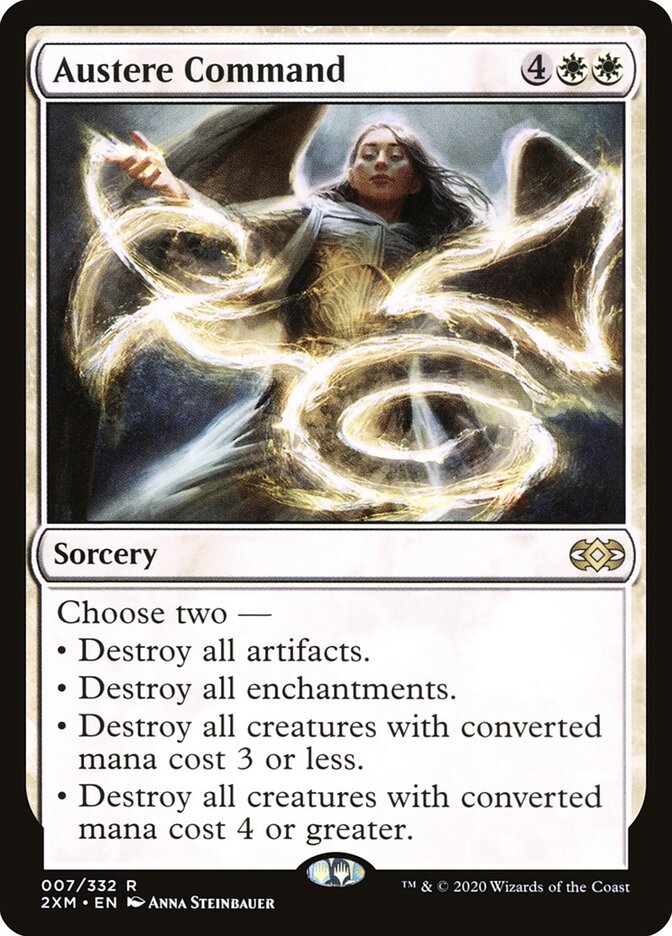 Austere Command card front