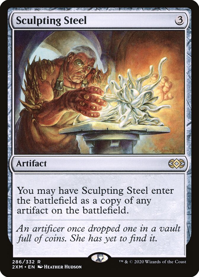 Sculpting Steel card front
