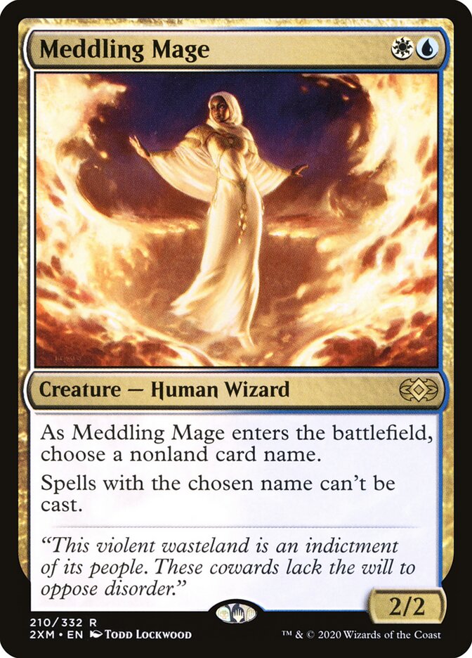 Meddling Mage card front