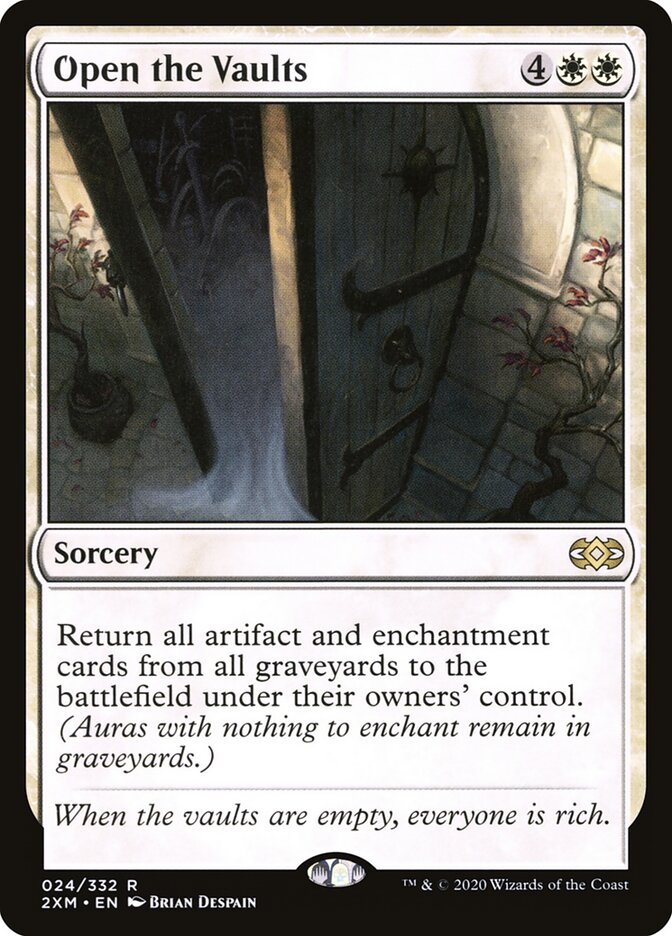 Open the Vaults card front