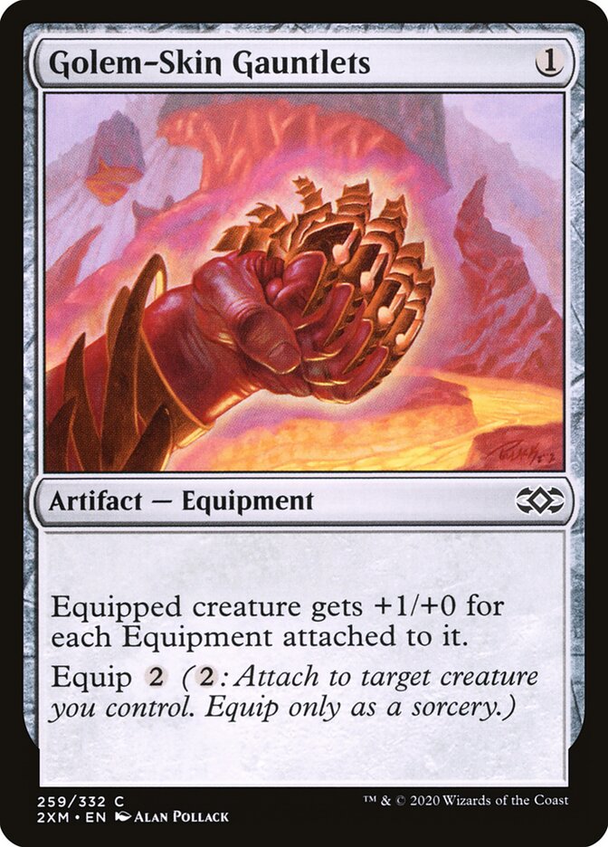 Golem-Skin Gauntlets card front