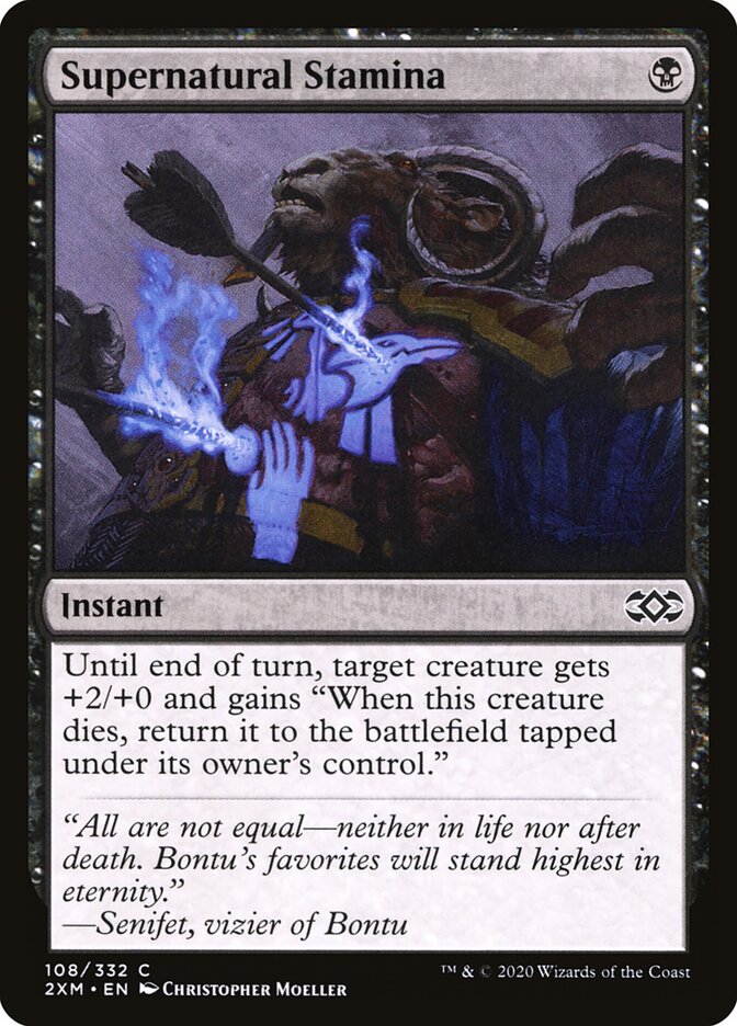 Supernatural Stamina card front