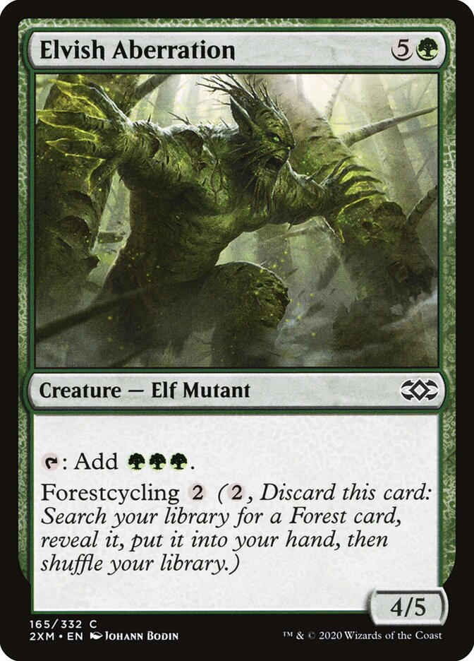 Elvish Aberration card front