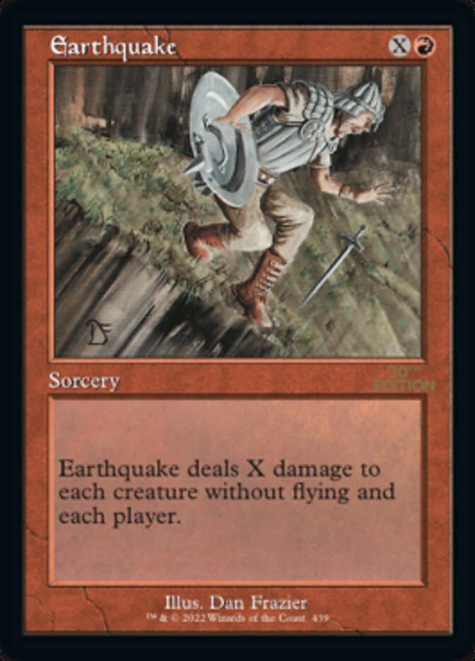 Earthquake card front