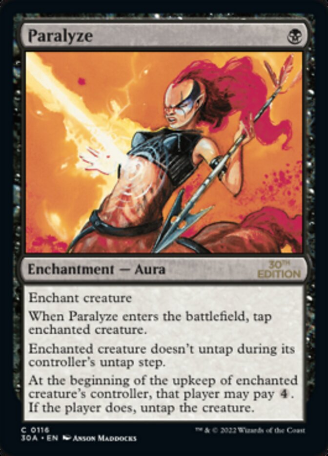 Paralyze card front