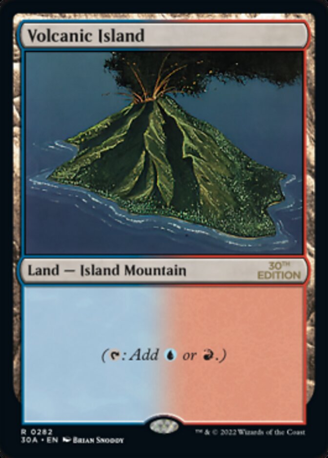 Volcanic Island card front