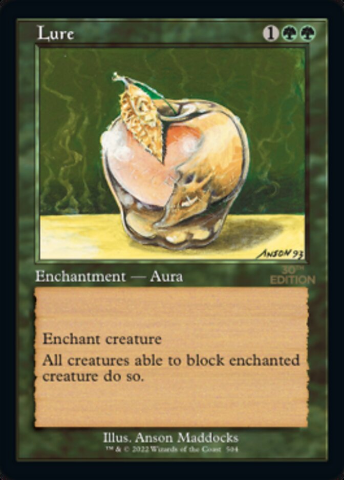 Lure card front