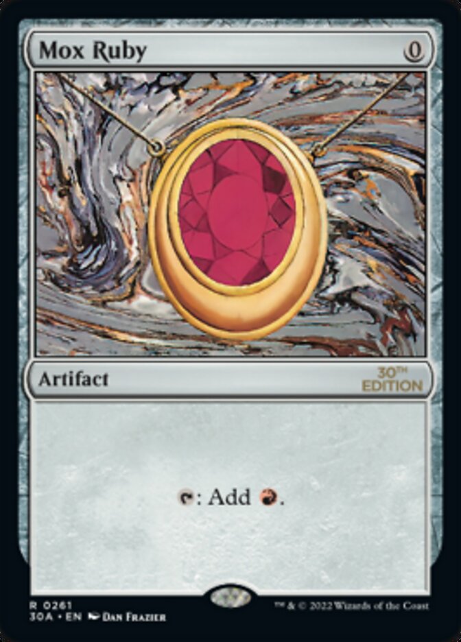 Mox Ruby card front