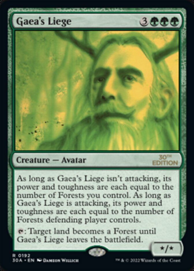 Gaea's Liege card front