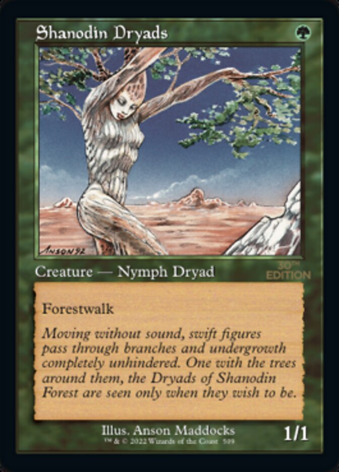 Shanodin Dryads card front
